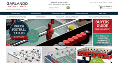 Desktop Screenshot of garlando-tables.co.uk
